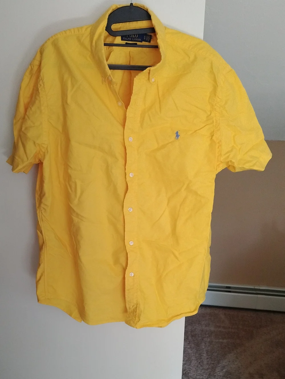 Polo by Ralph Lauren Bright Yellow Short-Sleeve Button-Down Shirt
